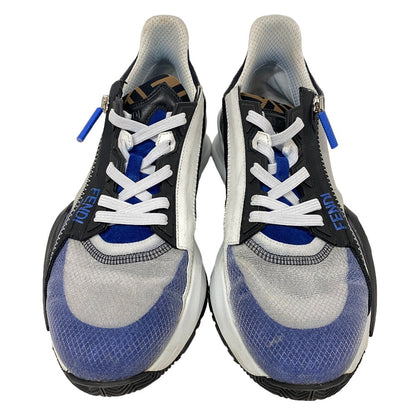 FENDI sneakers Fabric, Leather black flow 9