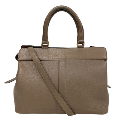 CELINE Handbag 192663 leather beige Medium 2way Kabaddou France Women
