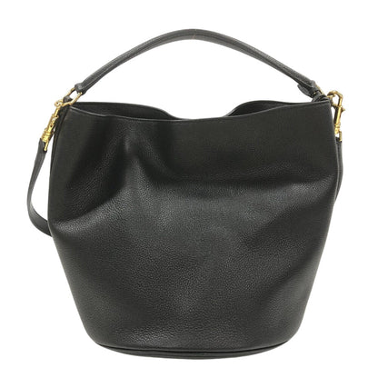CELINE Handbag leather black Bucket16 teen 2way Women