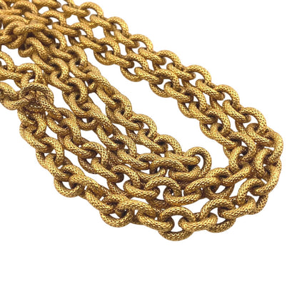 CHANEL Necklace 29 Gold Plated gold COCO Mark unisex(Unisex)