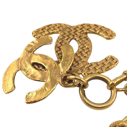 CHANEL Necklace 29 Gold Plated gold COCO Mark unisex(Unisex)