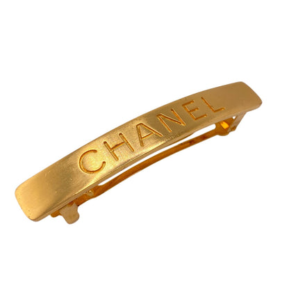 CHANEL hair accessory Gold Plated gold logo