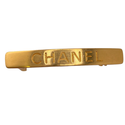 CHANEL hair accessory Gold Plated gold logo