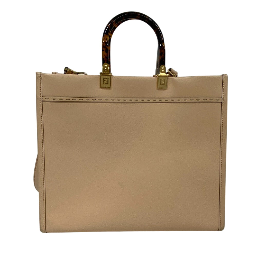 FENDI Handbag 8BH386 leather pink