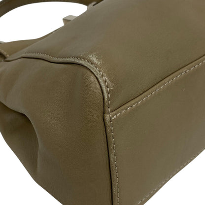 FENDI Shoulder Bag 8BN244 lambskin beige Mini Pea Kaboo