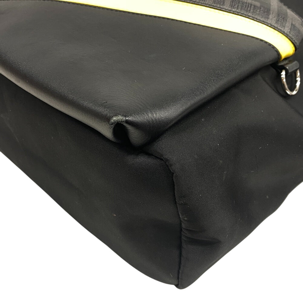 FENDI Backpack 7VZ042 PVC, Nylon black Backpack Zucca mens