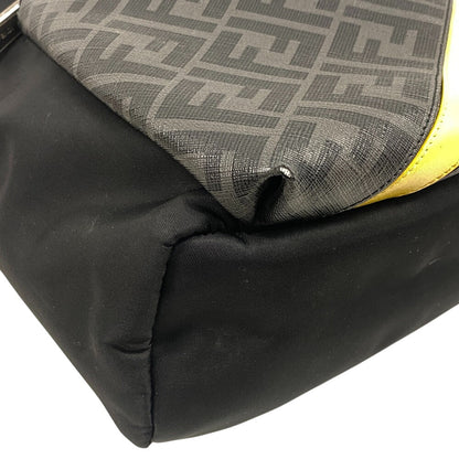 FENDI Backpack 7VZ042 PVC, Nylon black Backpack Zucca mens