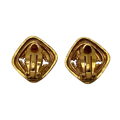 CHANEL Earring 96A Gold Plated gold COCO Mark
