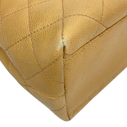 CHANEL Handbag Caviar skin beige Matrasse COCO Mark