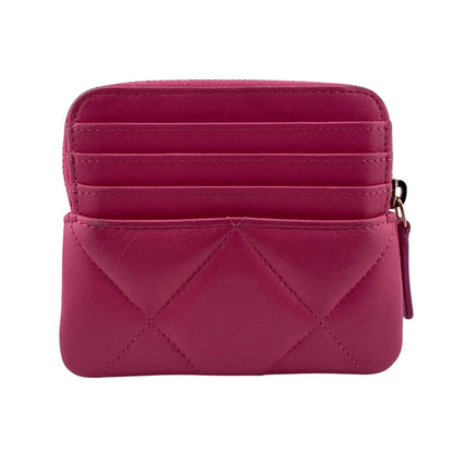 CHANEL Coin case lambskin pink Matrasse COCO Mark chanel 19