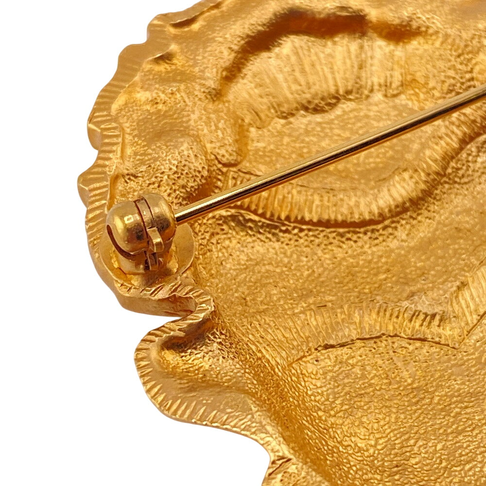 CHANEL Brooch Gold Plated gold COCO Mark logo Scarab motif