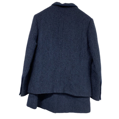 CHANEL setup bvxcz Wool, Silk Navy Lion Chain VESTE Women 38