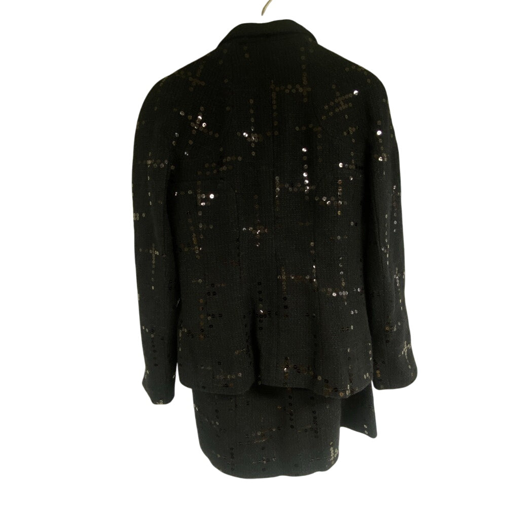 CHANEL setup P19919V11517 cotton black setup Sequin Women 38