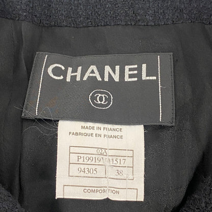 CHANEL setup P19919V11517 cotton black setup Sequin Women 38