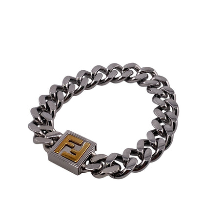 FENDI bracelet Silver Silver Chain Kihei FF mens