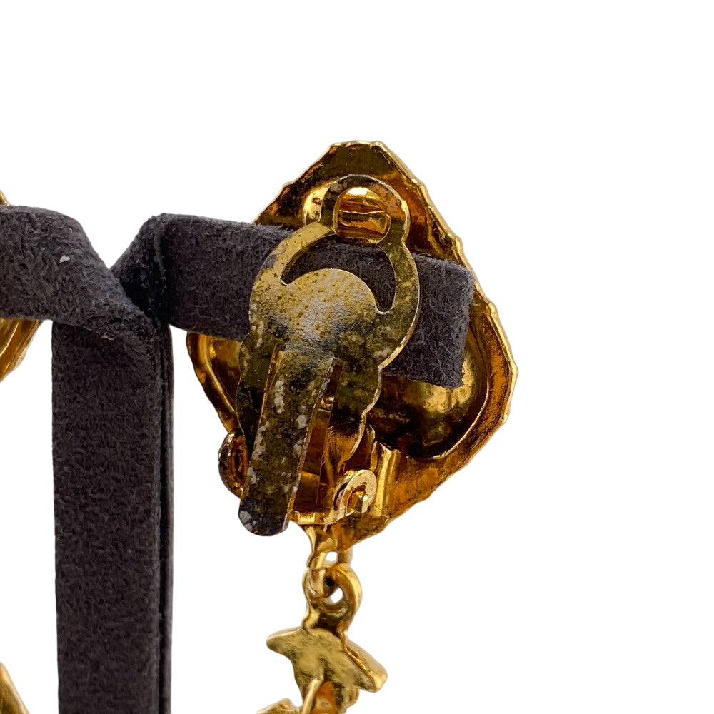 CHANEL Earring Gold Plated gold Mademoiselle