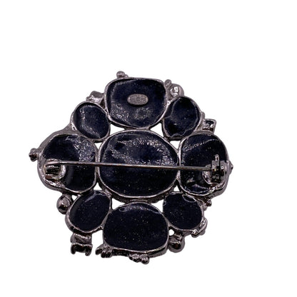 CHANEL Brooch C00V Metal, Resin black COCO Mark rhinestone Women
