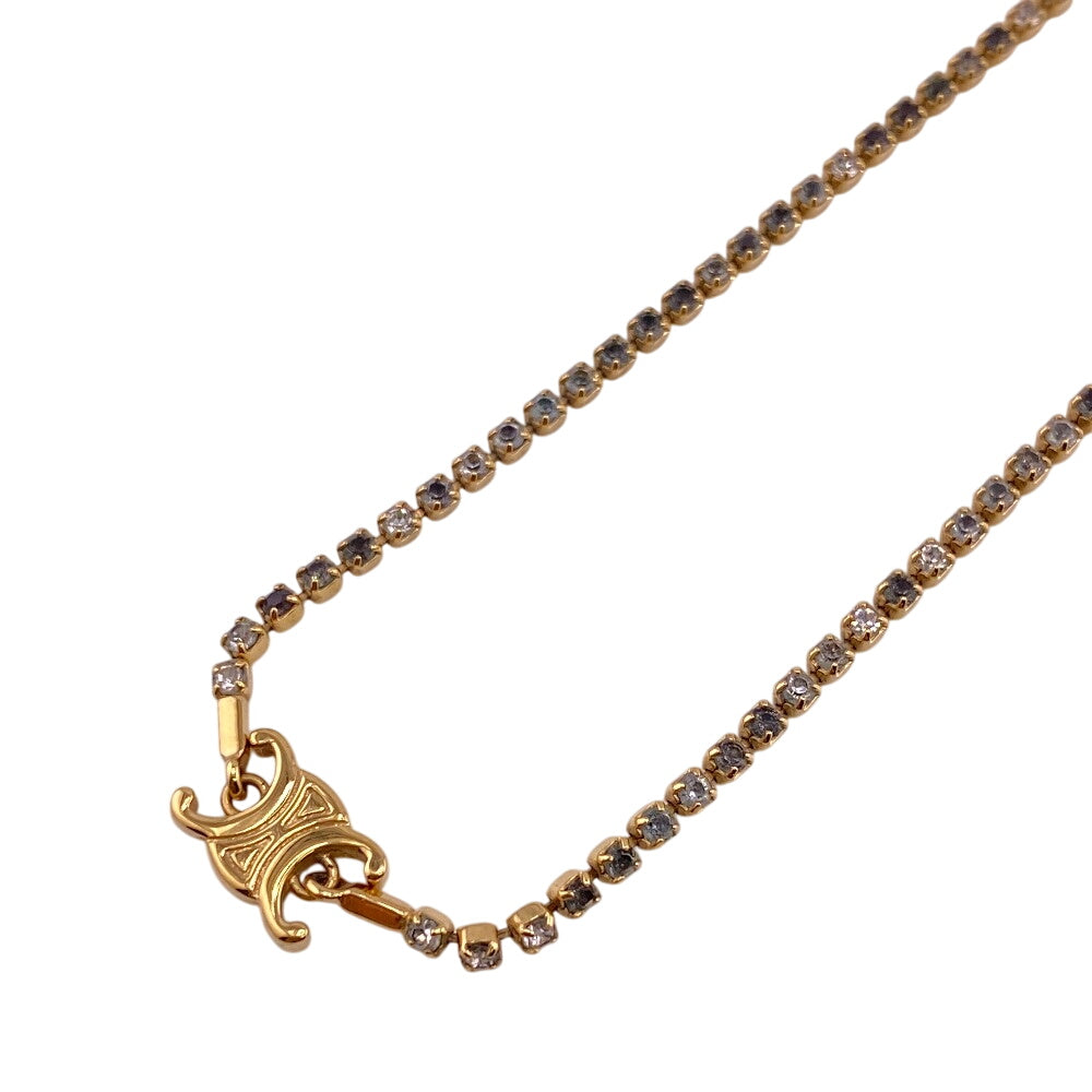 CELINE Necklace Metal, Stone gold Triomphe Sparkle Women