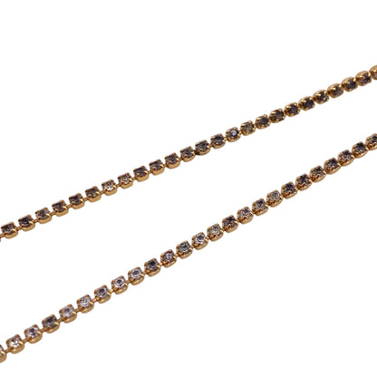 CELINE Necklace Metal, Stone gold Triomphe Sparkle Women
