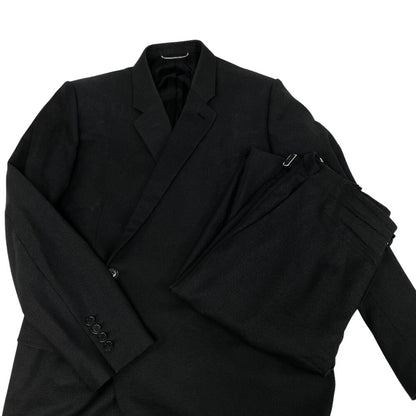 Christian Dior setup wool black mens 50R