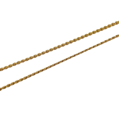 Christian Dior Necklace Gold Plated gold CD logo Women