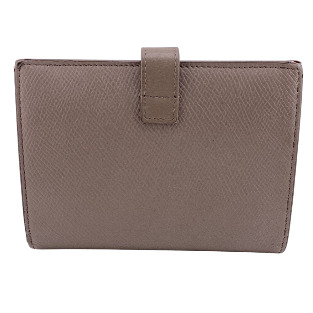 CELINE Bifold Wallet leather beige strap medium Women