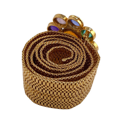 CHANEL belt Gold Plated, Color Stone gold 96A Gripoa Women