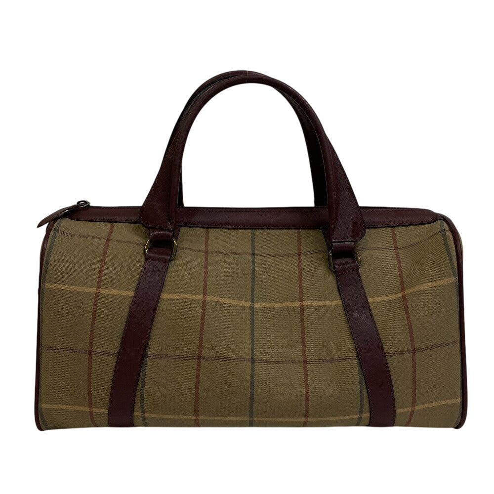 Burberrys Boston Duffel bag Canvas, Leather beige Mega check