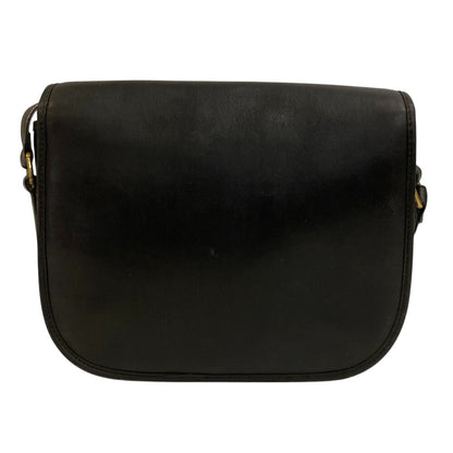 CELINE Shoulder Bag leather black Vintage Crossbody Triomphe