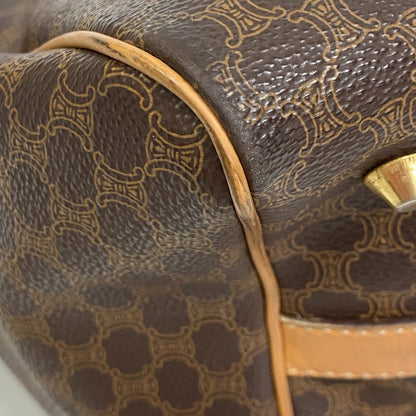 CELINE Handbag PVC Brown Macadam