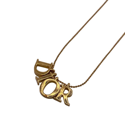 Christian Dior Necklace Gold Plated gold Dior logo Women