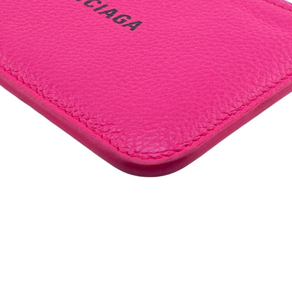 BALENCIAGA Coin case Grain Calfskin Leather pink Grain calfskin Cash Large Long Coin and Card Holder Women