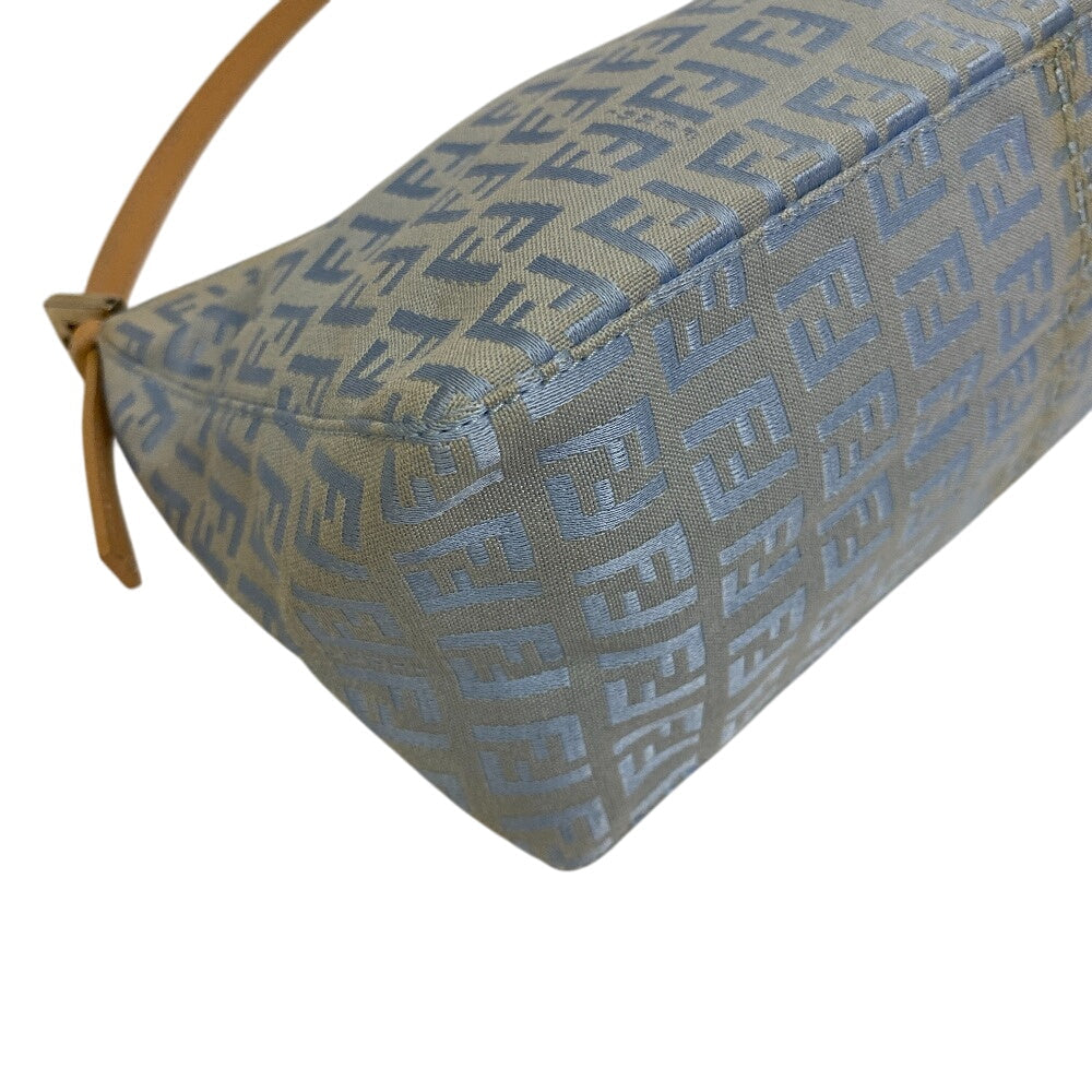 FENDI Shoulder Bag canvas blue Accessory pouch Zucchino Women