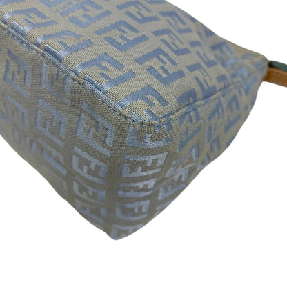 FENDI Shoulder Bag canvas blue Accessory pouch Zucchino Women