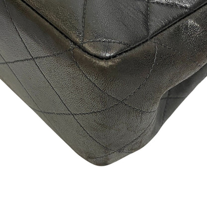 CHANEL Shoulder Bag lambskin black Deca Trasse Women