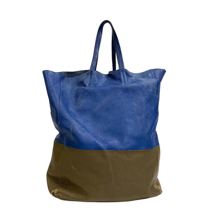 CELINE Tote Bag leather blue Horizontalkava