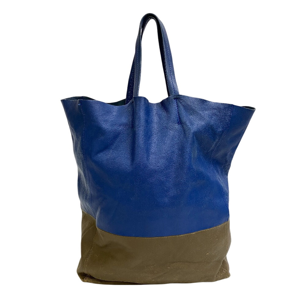 CELINE Tote Bag leather blue Horizontalkava