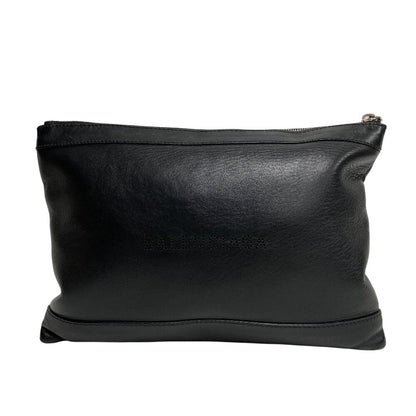 BALENCIAGA Clutch bag 373834 leather black business bag mens(Unisex)