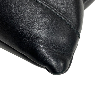 BALENCIAGA Clutch bag 373834 leather black business bag mens(Unisex)