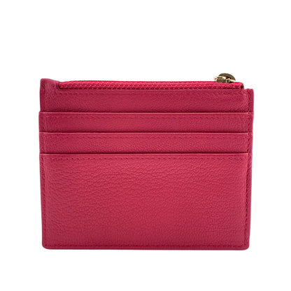 CHANEL Coin case leather pink Fragment case Card Case COCO Mark Women