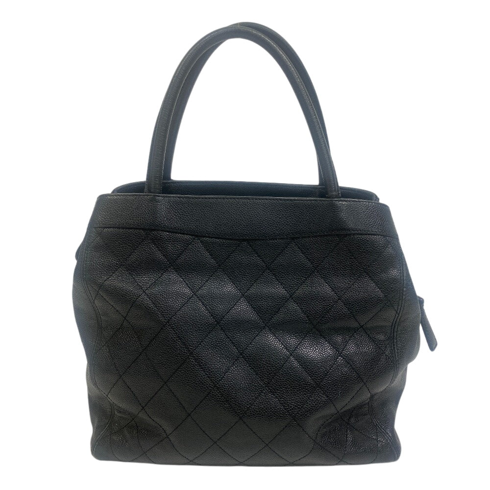 CHANEL Handbag Caviar skin black Handbag Matrasse Women
