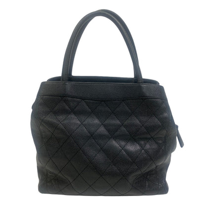 CHANEL Handbag Caviar skin black Handbag Matrasse Women