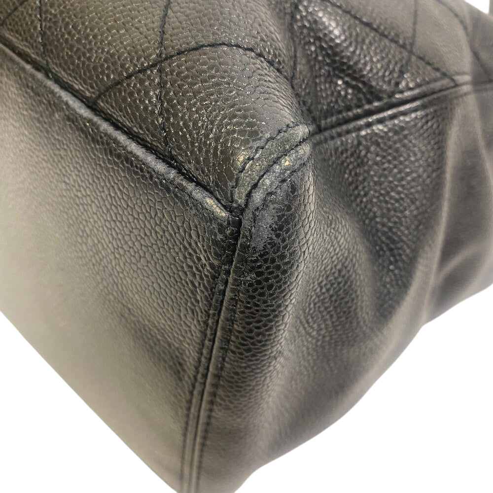 CHANEL Handbag Caviar skin black Handbag Matrasse Women