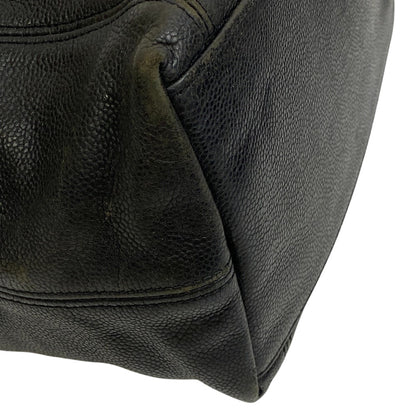 CHANEL Tote Bag Caviar skin black COCO Mark Women