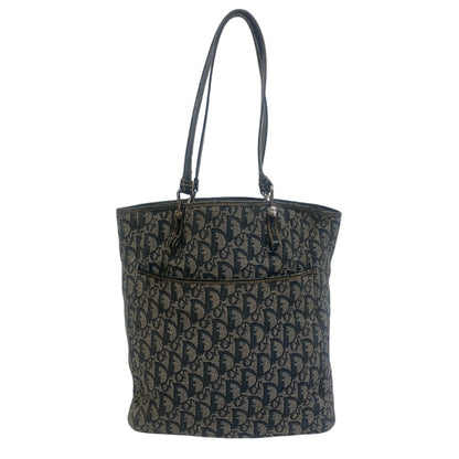 Christian Dior Tote Bag canvas Navy ShoulderTote Bag Trotter Women