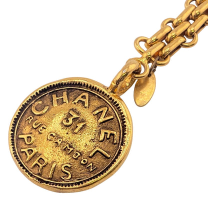 CHANEL charm Gold Plated gold cambon medal 31 AUE CAMBON
