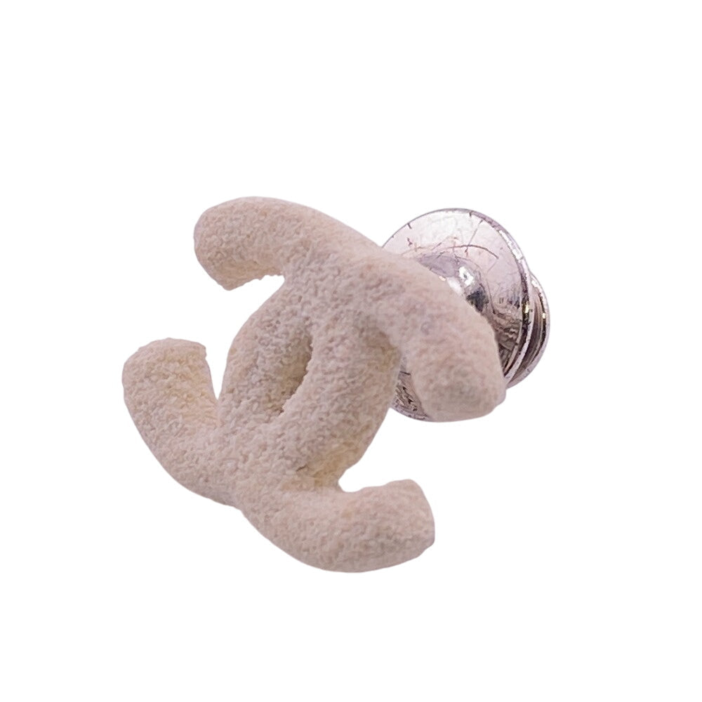 CHANEL Brooch metal white COCO Mark Comments 03A