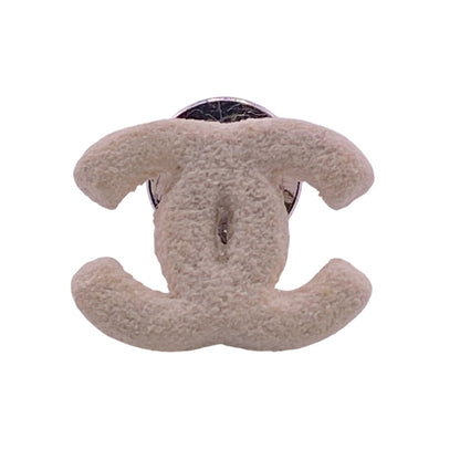 CHANEL Brooch metal white COCO Mark Comments 03A