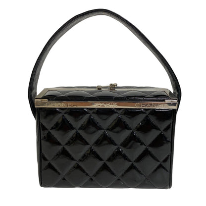CHANEL Handbag Patent leather black Matrasse