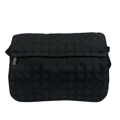 CHANEL Shoulder Bag Nylon black New travel line